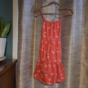 Cat & Jack Coral Flamingo Dress